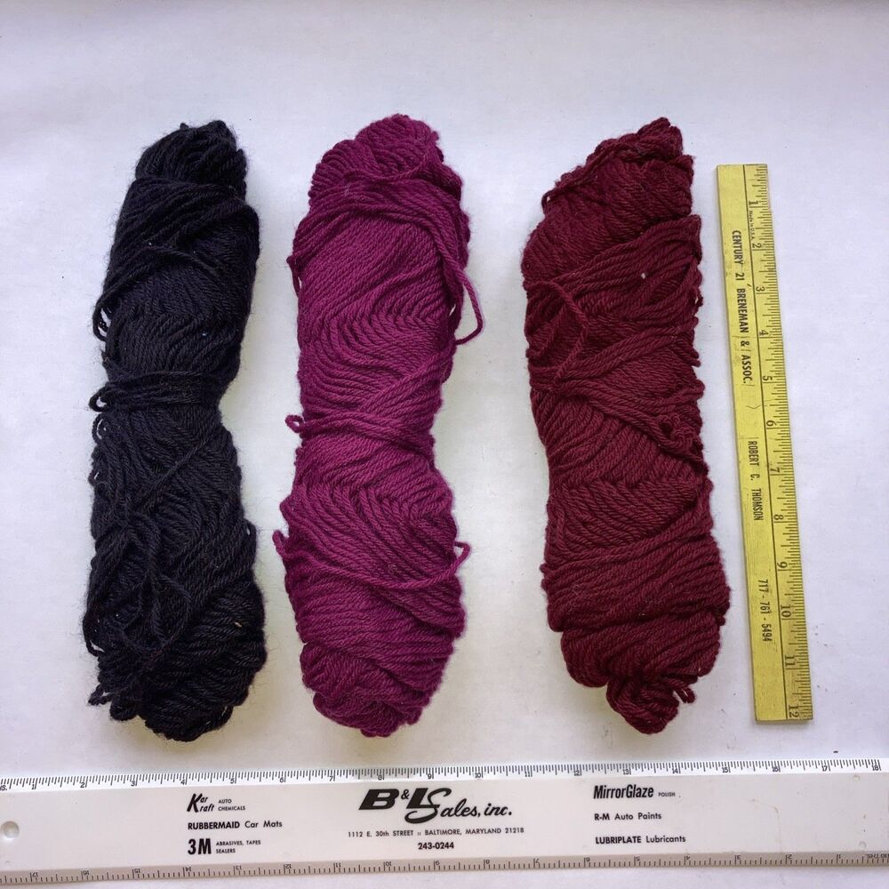 UNBRANDED BLEND YARN. Lot of 3